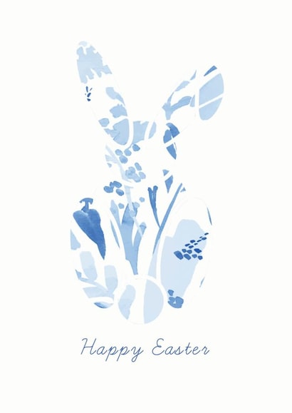 Floral Bunny Easter Card created by Freya Muir-Johns