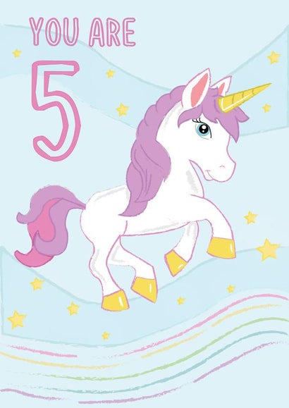 5 child Birthday Card 13523 created by @Laura Lonsdale Designs