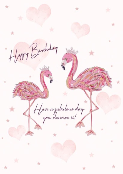 hearts stars Birthday Card 21813 created by Samantha Hart