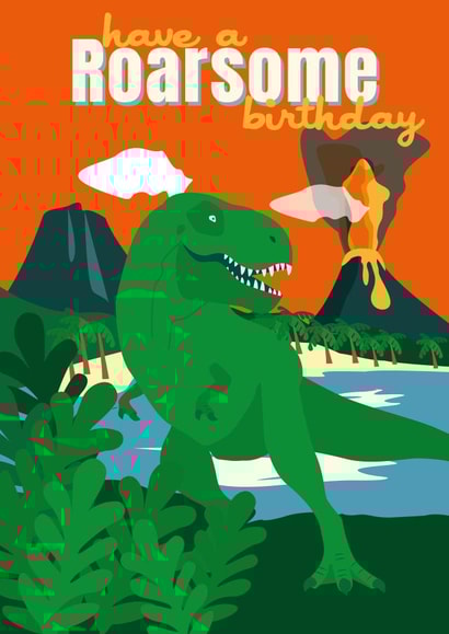 pun roar Birthday Card 17152 created by Cox a Doodle Doo