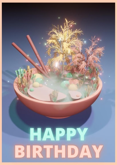 Unicorn icecream cone birthday card created by Trickyy