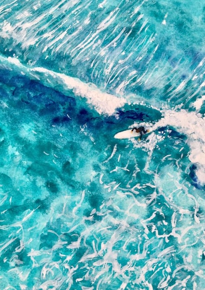 'The Stoke' Surf Card created by Joy Clifton