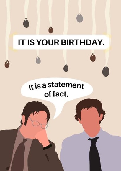 The Office Us It Is Your Birthday Thortful