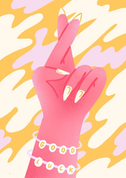 good luck Greeting Card created by Poppy Bignell