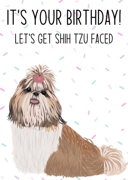 Happy Birthday! Let's get Shih Tzu faced created by Swisa Creates