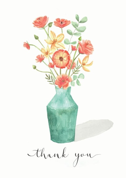 Thank you Bouquet Card created by Sage and Hart