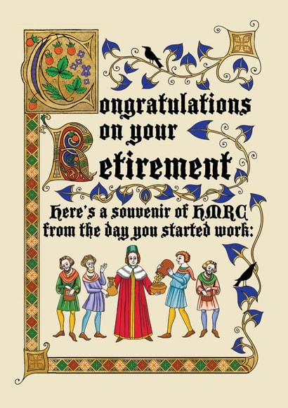 Retirement card for someone who's been around for a long time! created by Cathy Simpson