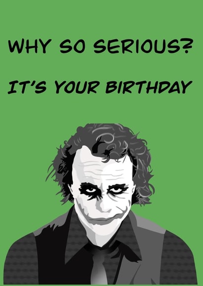 Joker Birthday Card created by Just A Girl