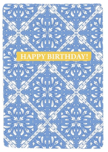 Happy Birthday tiles created by Emily Hunter
