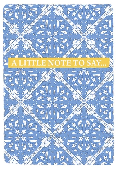 A little note to say... created by Emily Hunter