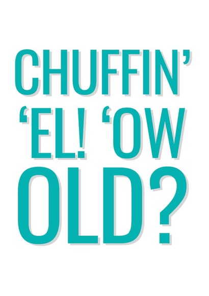 Chuffin' el' birthday card created by Picture Perfect