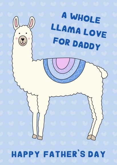 Llama Love Father’s Day created by Helen Bicknell