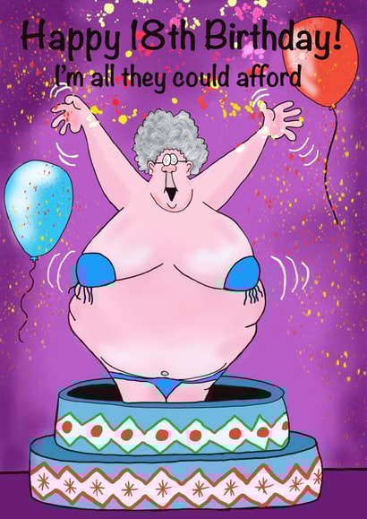 Happy 18th Birthday card created by Gary Jones