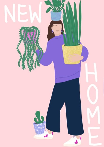 New Home Plant Lady created by Preedy Little Prints