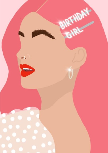 Birthday Girl Card created by Preedy Little Prints