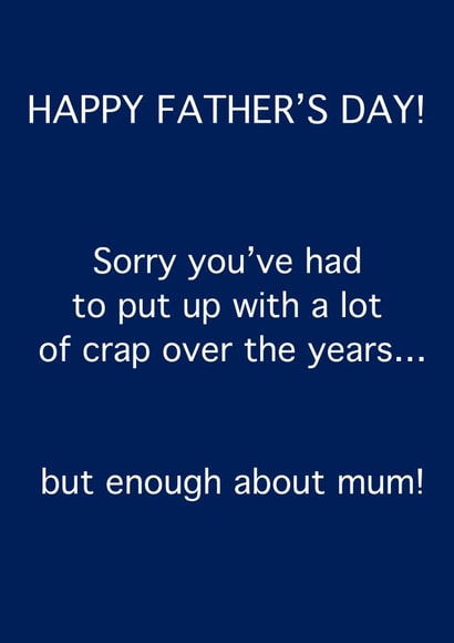 Cheeky Happy Fathers Day Card created by Fee Fee