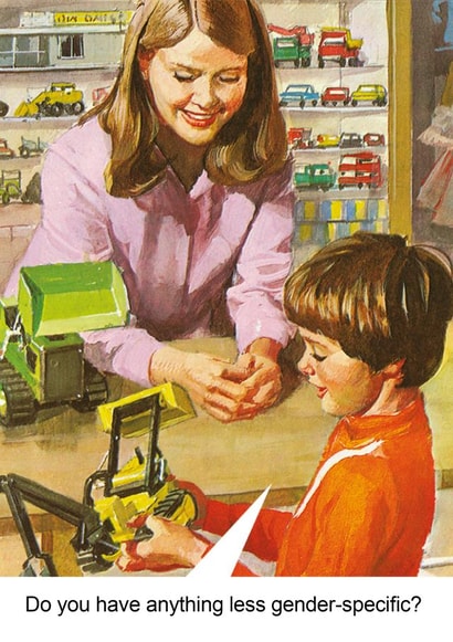 Gender specific kids toys... created by © Ladybird Books Ltd 2025