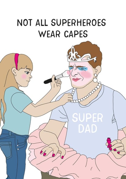 Funny Father's Day Dad and Daughter makeover created by Rachel Millson-Hill