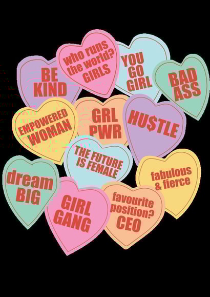 Empowering Women Feminist Card created by Laura Niles Design