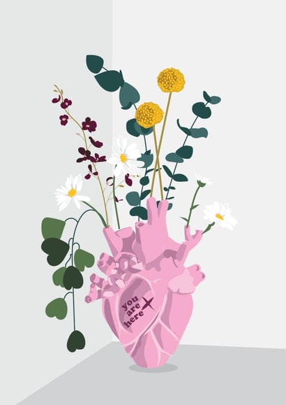 Real Love Grows Galentines Valentines card created by Laura Niles Design