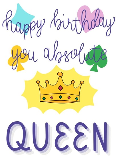 Celebrate the birthday queen created by ABL Calligraphy