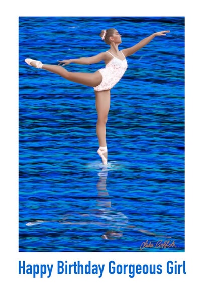 Ocean sparkle ballerina created by Julia Griffith