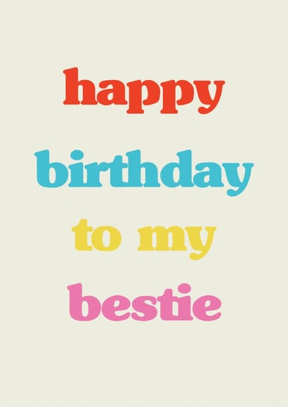 Birthday Bestie created by Bossy Jane