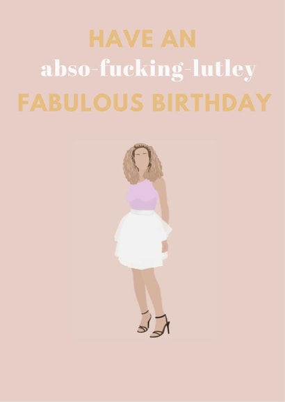 Sex and the City Birthday Card 1000 created by Made Mint Designs