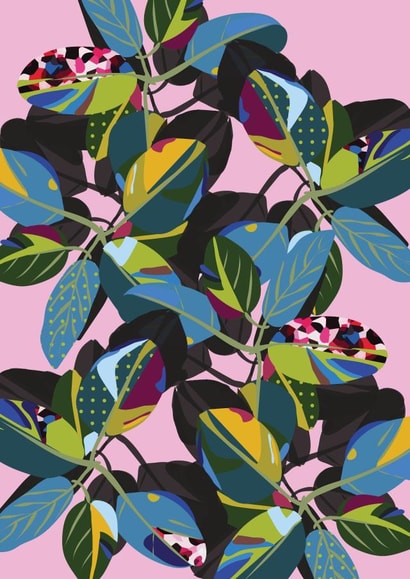 Funky House Plant created by Laura Niles Design