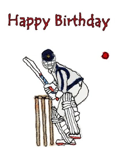Cricket Birthday Card created by @JaneBuurmanHandmade