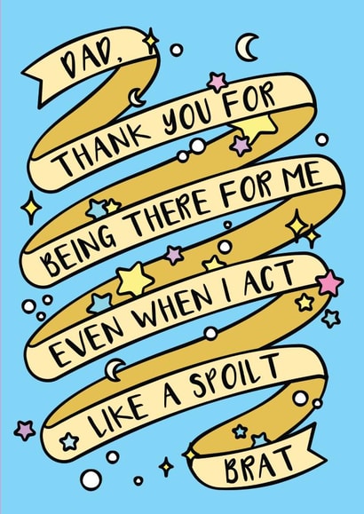 Thank You Dad Funny Blue Fathers Day created by CoconuTacha