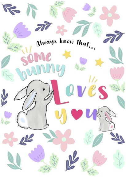 Easter some bunny loves you card created by Little Letters with Love