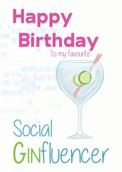 Happy Birthday Gin friend card created by Cris Stewart
