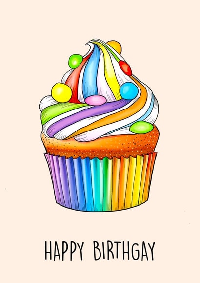 Happy Birthgay created by Poppy & Mabel 