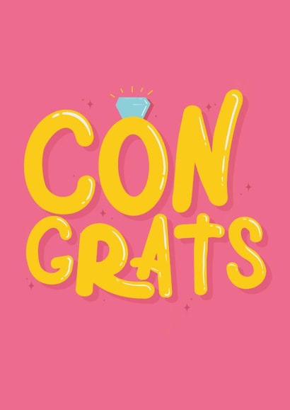 Congrats - Fun Engagement Card created by Lucy Booth