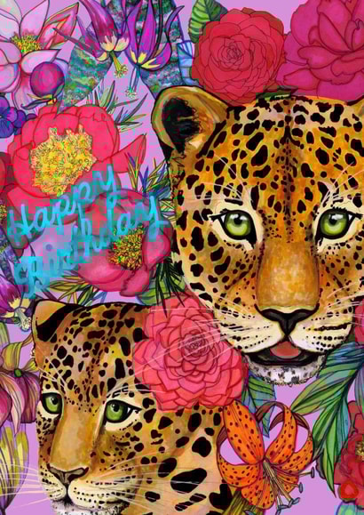 Leopard Birthday Card created by Marcella Wylie