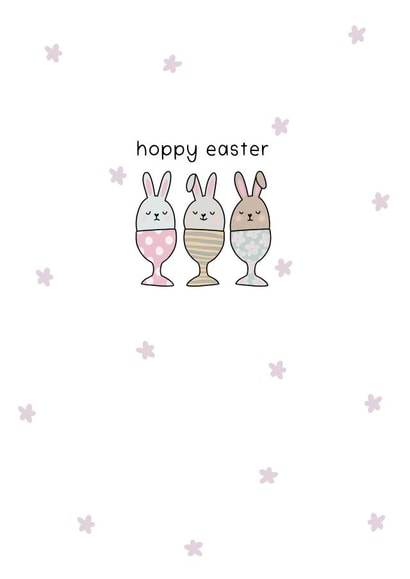 Hoppy Easter Egg cup Bunny Card! created by Caz Draws Things