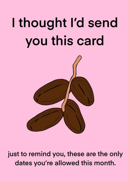 The only dates you’re allowed this Ramadan  created by Sweeterprints 