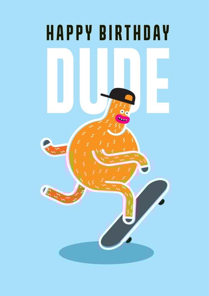 Happy Birthday Skater Dude created by Duck In love