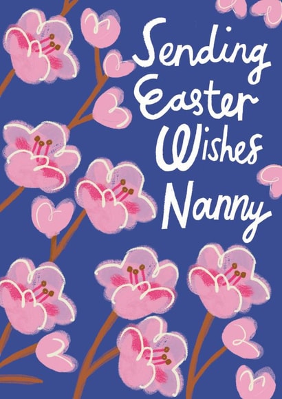 Sending Easter Wishes to Nanny Card created by @AimeeStevens.Design