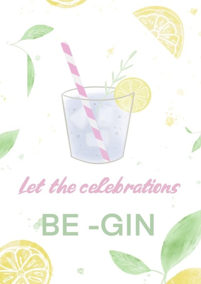 Gin Lovers Birthday Card created by Sarah Stephenson
