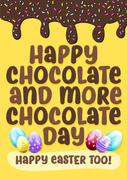 Chocoholics Chocolate day, actually Happy Easter! created by Little Cat Creates