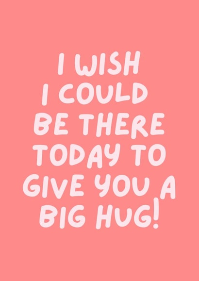 Wish I could be there supportive card created by Fraser Adams