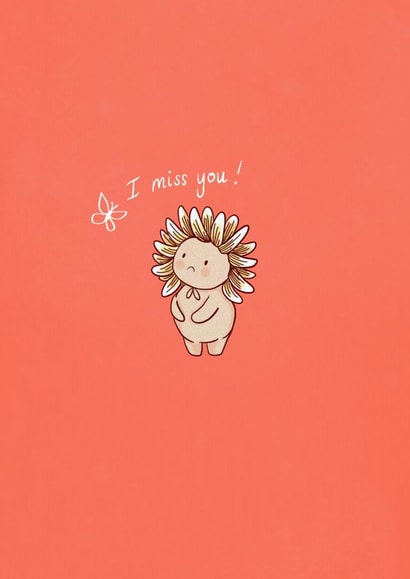 I Miss You! Flower Baby created by Elle Freeman