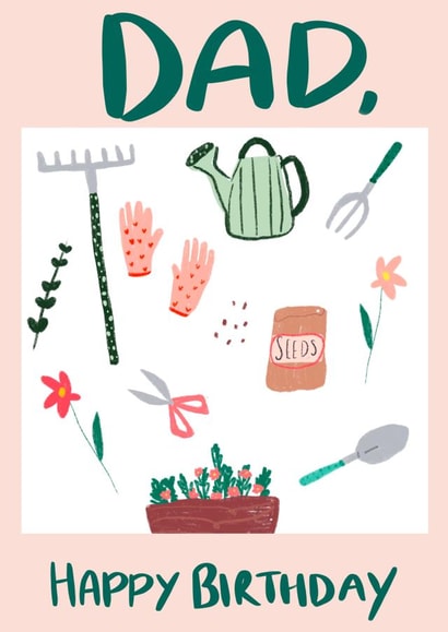 Dad, Happy Birthday created by Alice Clarke