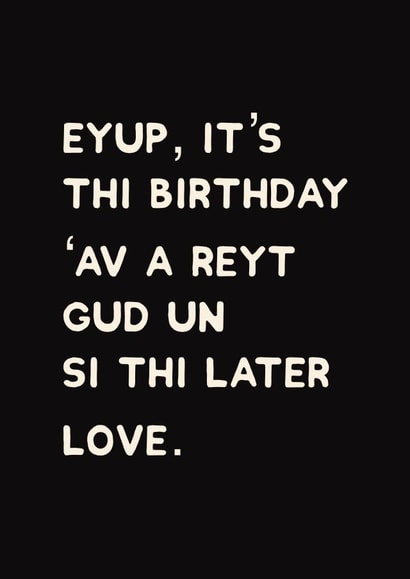 Eyup it’s your birthday. created by Accidental Artist