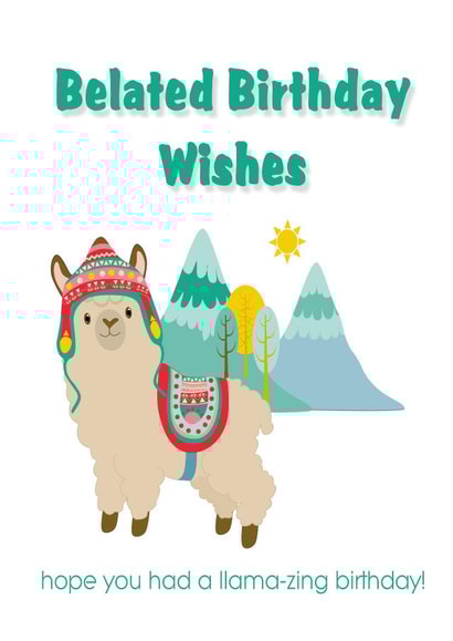 Belated Birthday Wishes created by MBSJ Designs