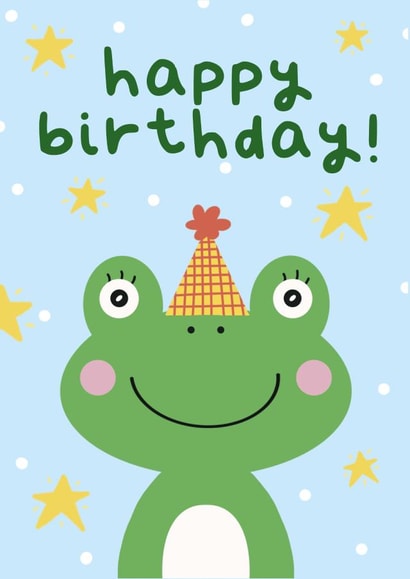 Frog Birthday Card created by illustrationlisa
