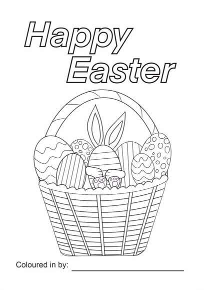 Colour Your Own Children's Easter Card created by Totally Mailed It