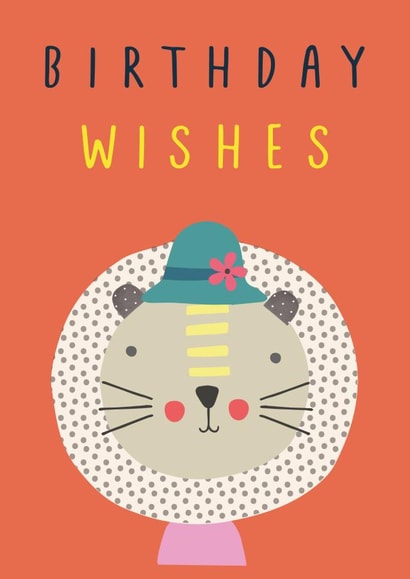 Lion Birthday Wishes created by Sally Payne Design